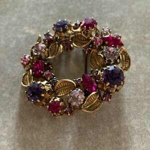 Multi colored brooch